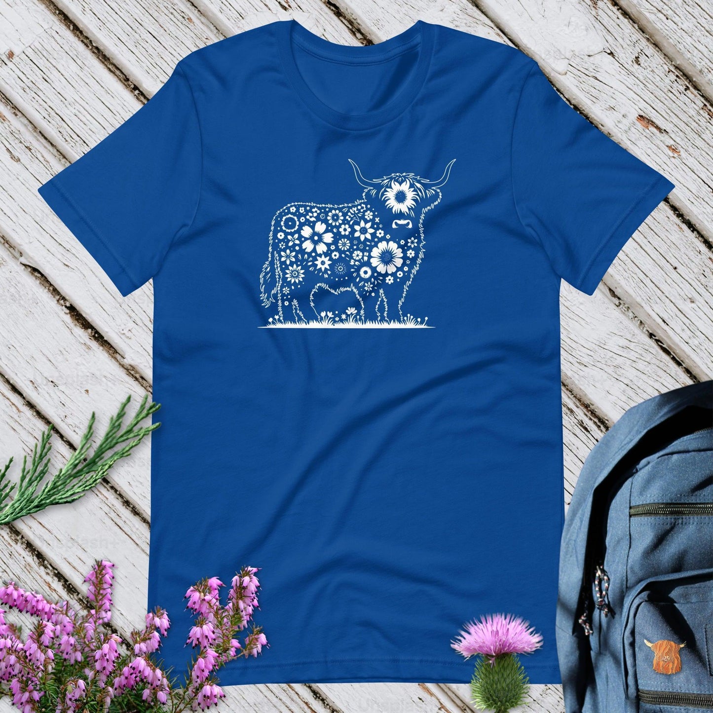 Flower Cow Unisex T-Shirt