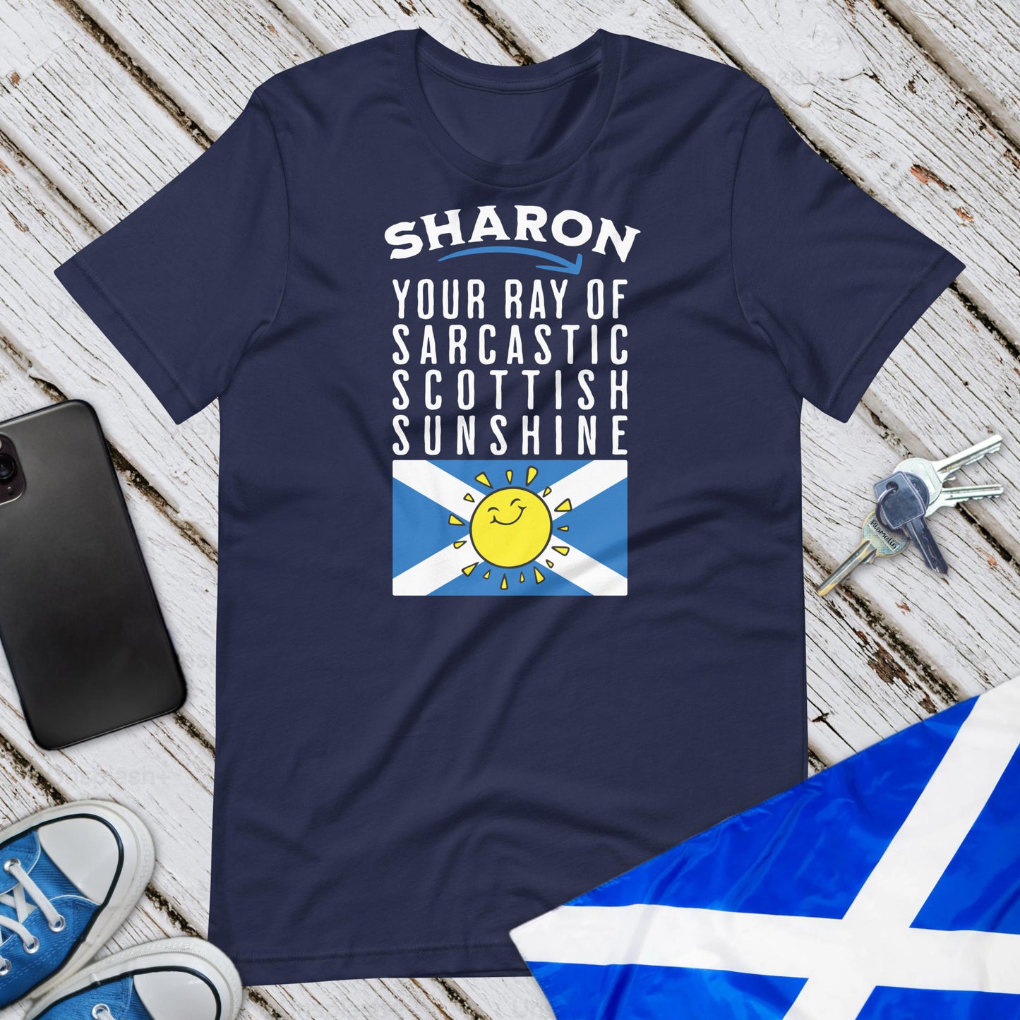 PERSONALISED! Sarcastic Scottish Sunshine Unisex T-Shirt