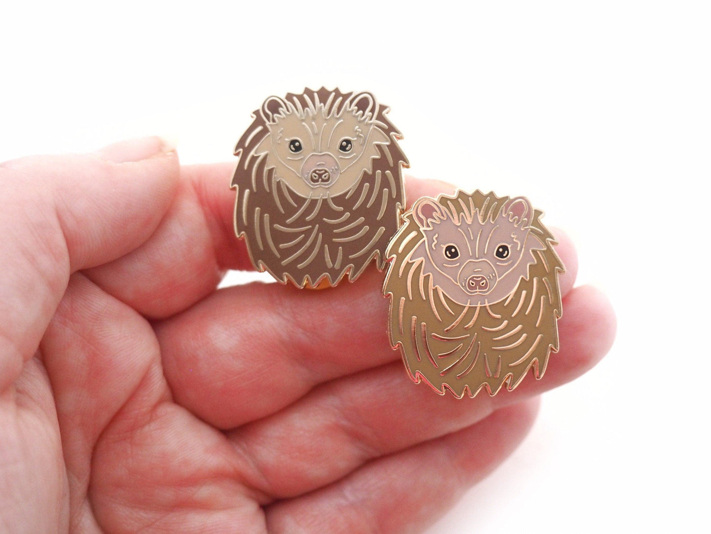 African Pygmy Hedgehog Enamel Pins