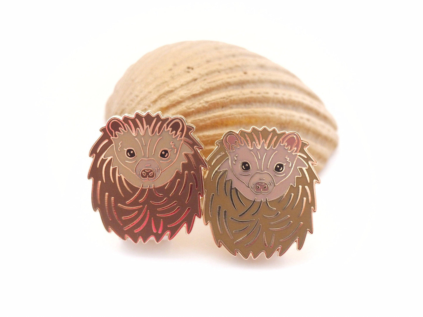 African Pygmy Hedgehog Enamel Pins