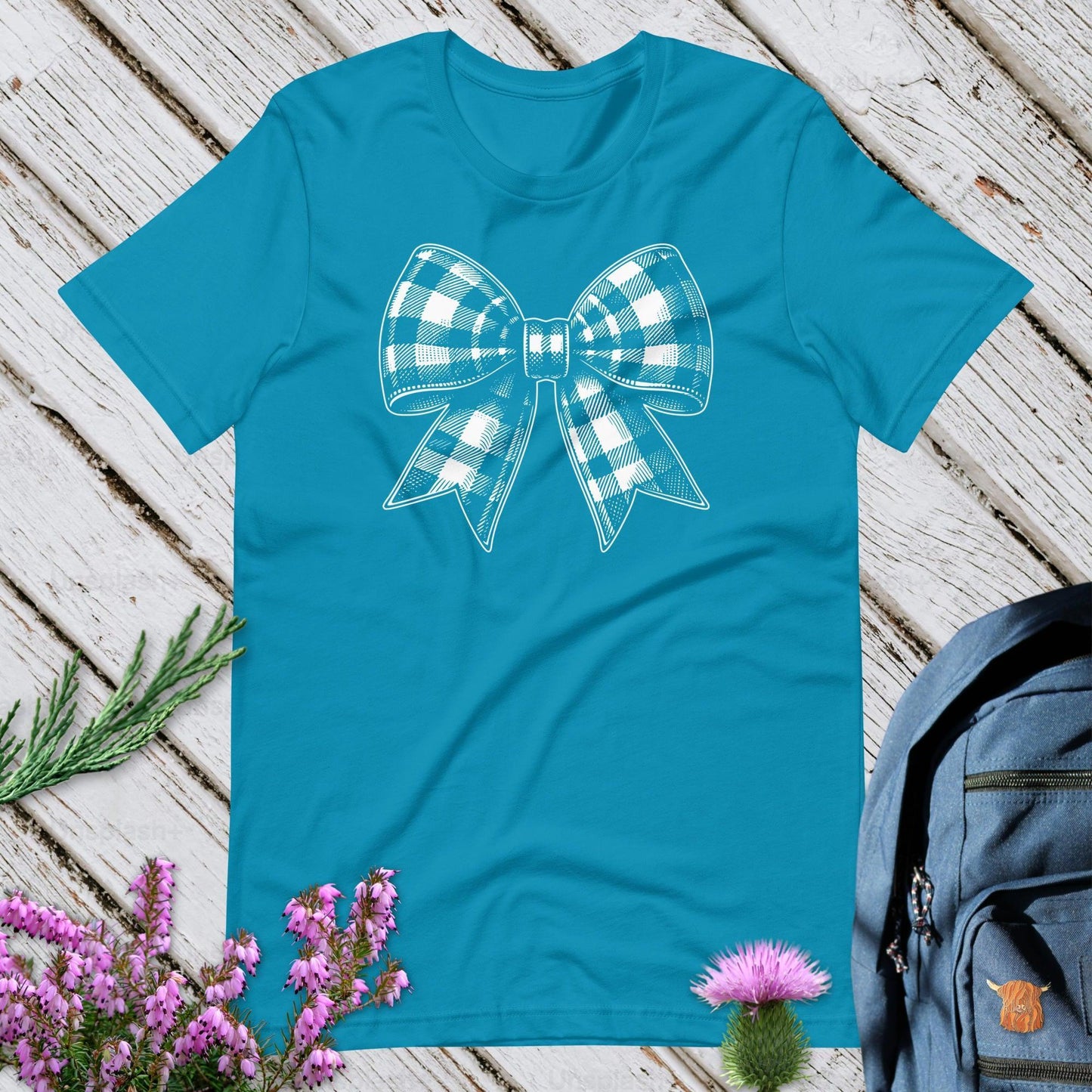 Tartan Bow Unisex T-Shirt