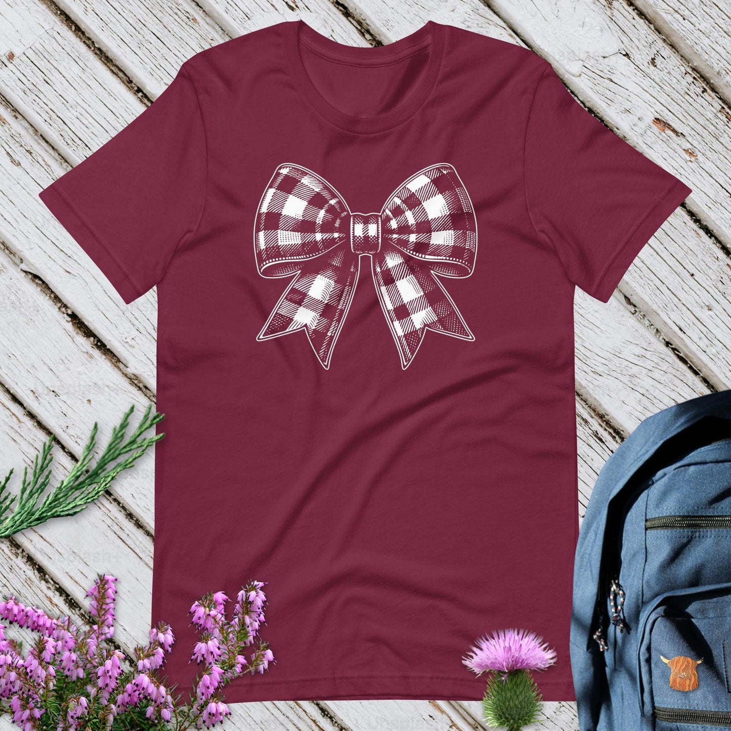 Tartan Bow Unisex T-Shirt
