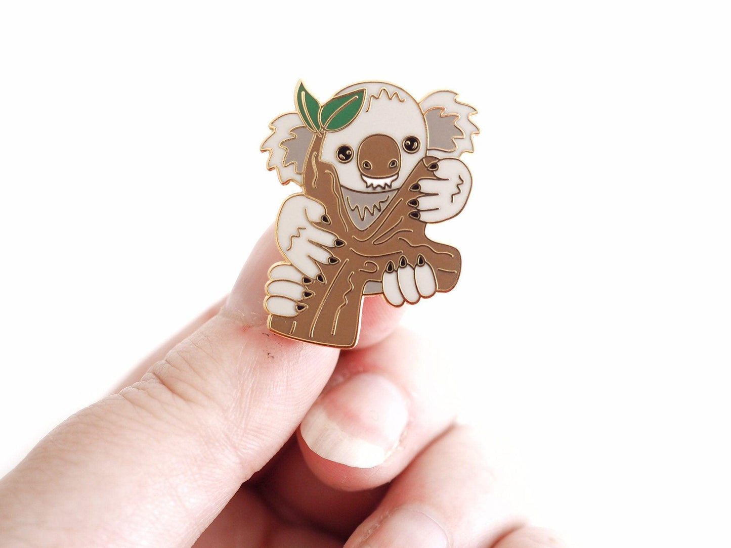 Koala hard enamel pin. Tree hugger lover.
