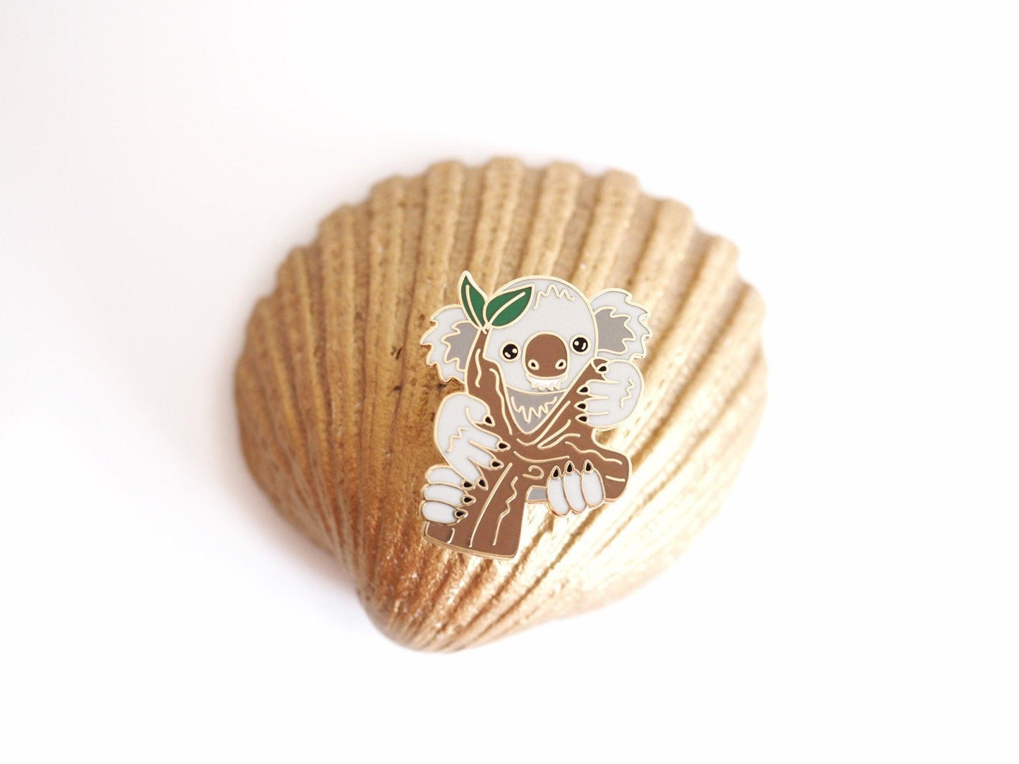 Koala hard enamel pin. Tree hugger lover.
