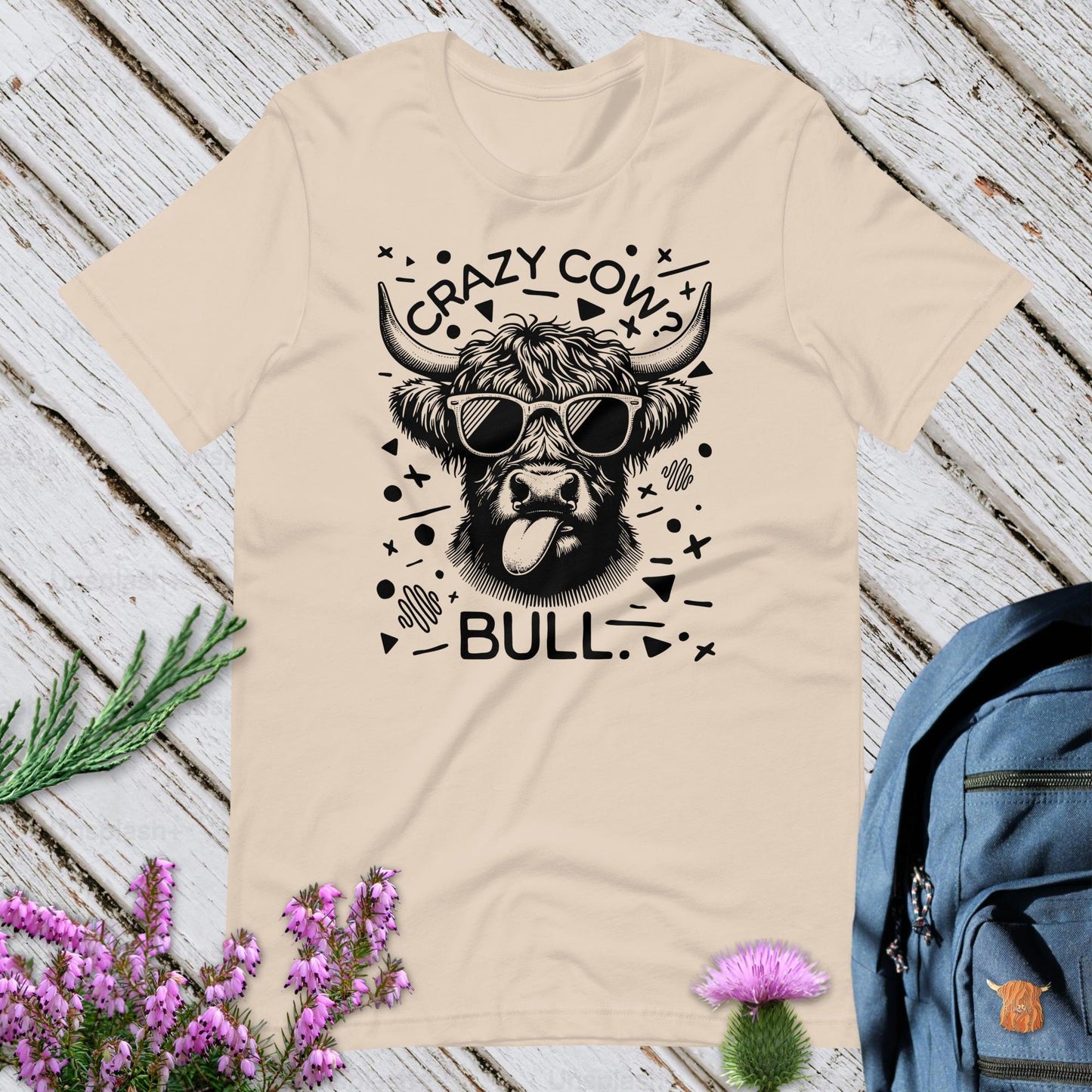 Crazy Cow? Bull Unisex T-Shirt