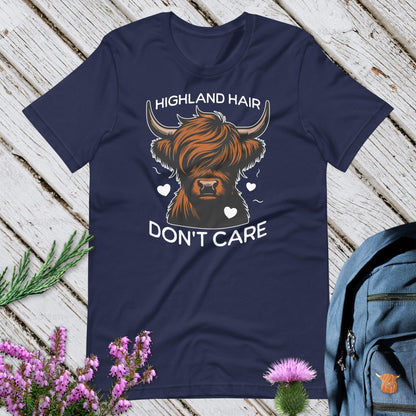 Highland Hair Don't Care Unisex T-Shirt