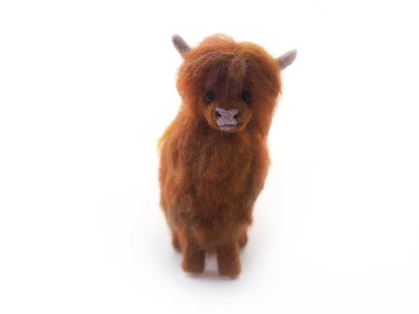 Needle Felted Highland Cow