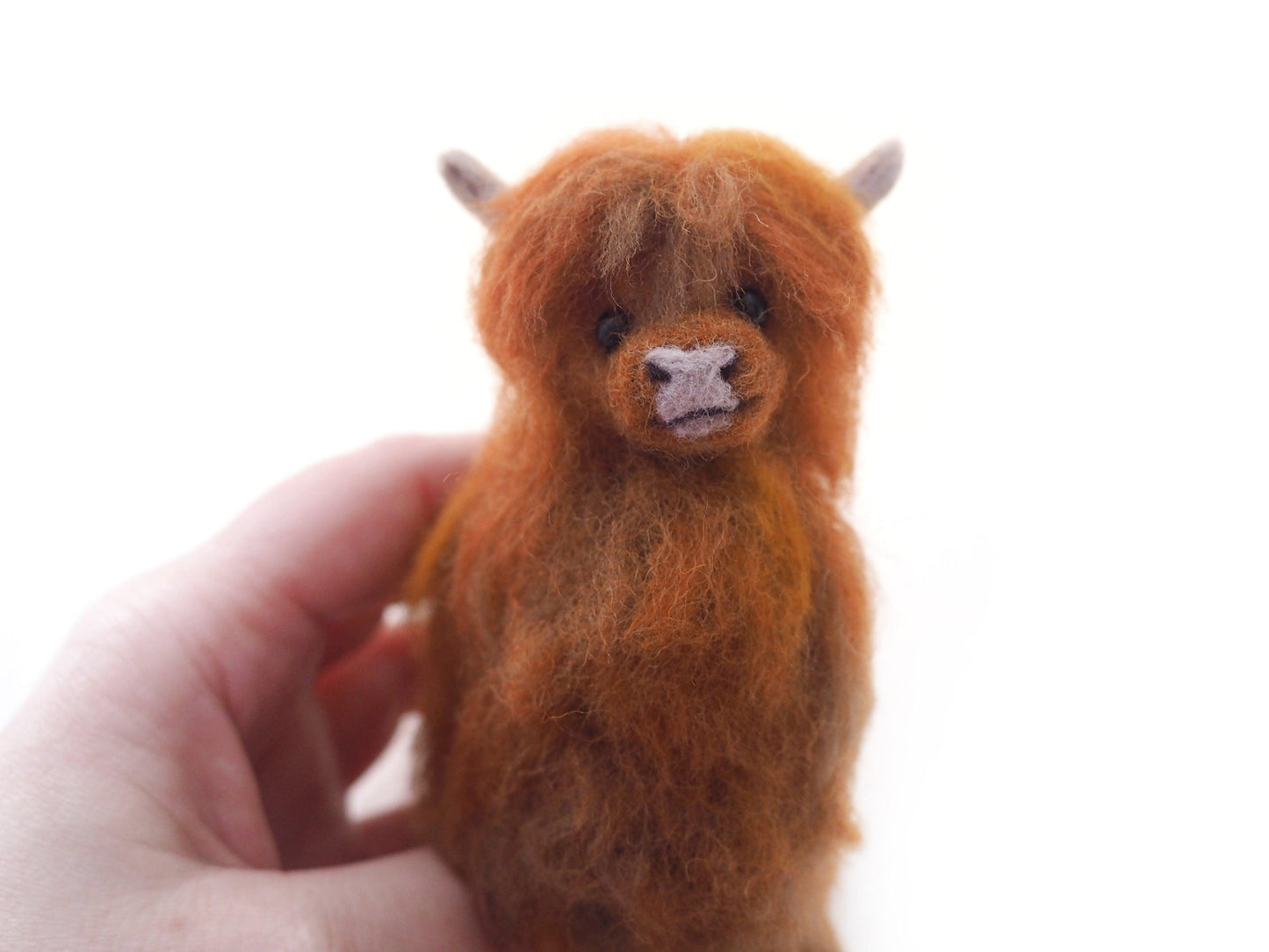 Needle Felted Highland Cow
