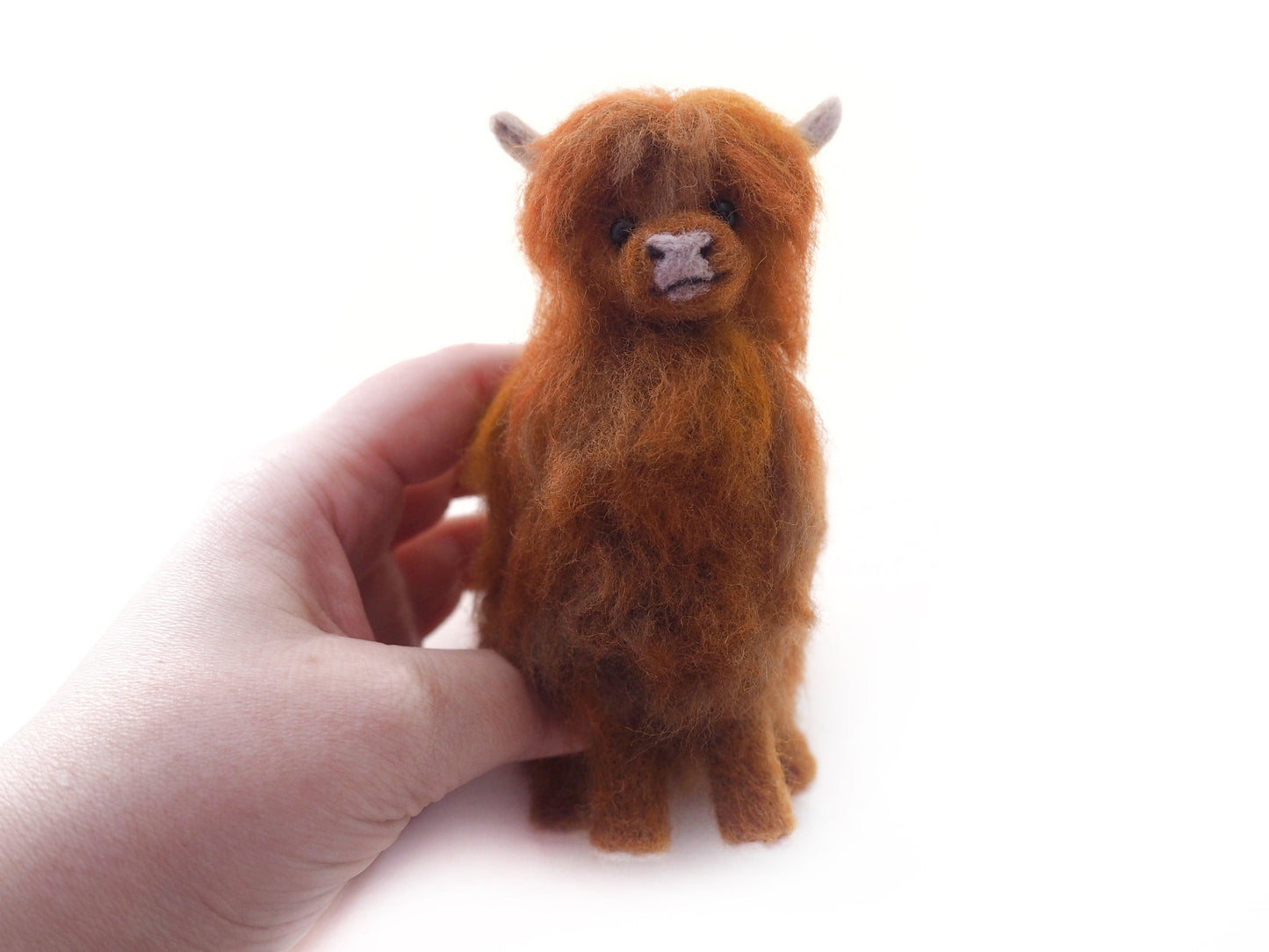 Needle Felted Highland Cow