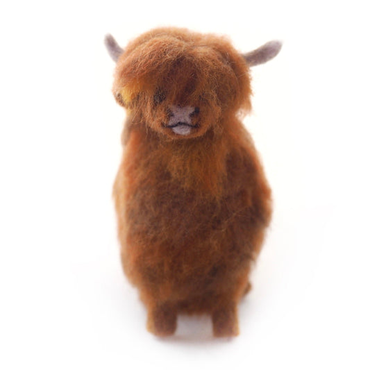 Needle Felted Hairy Coo