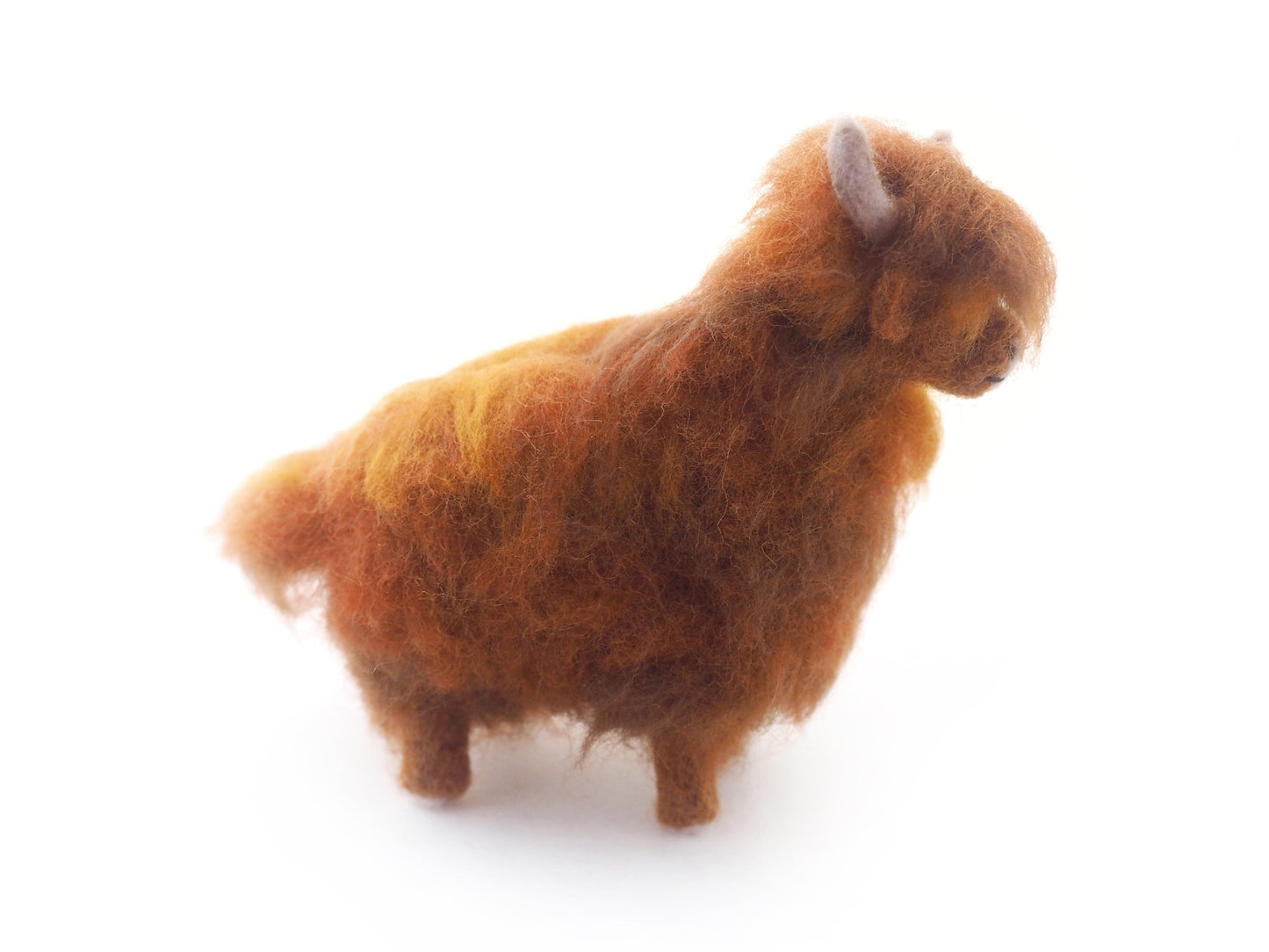 Needle Felted Hairy Coo