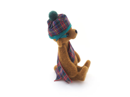 Needle Felted Scottish Artist Bear