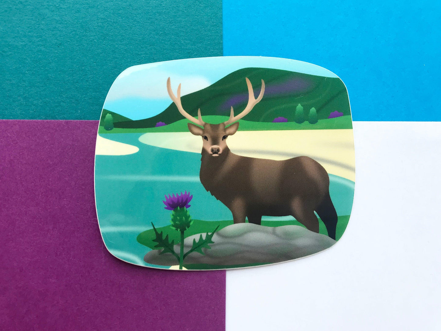 Scottish Thistle Gift Set - Pins, Keyring, Stickers, Postcard and Pen!