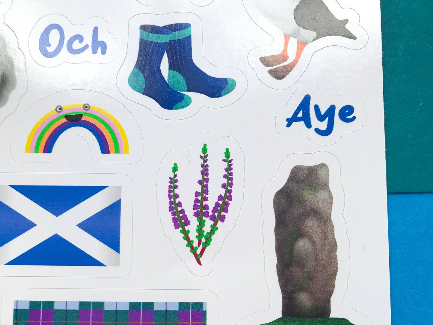 Scotland Themed Vinyl Planner Sticker Sheets
