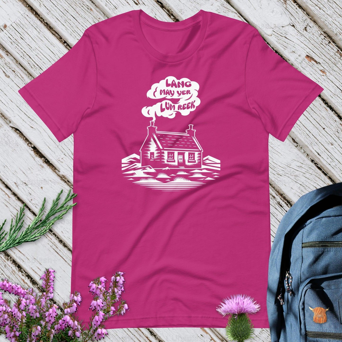 Lang May Yer Lum Reek Unisex T-Shirt