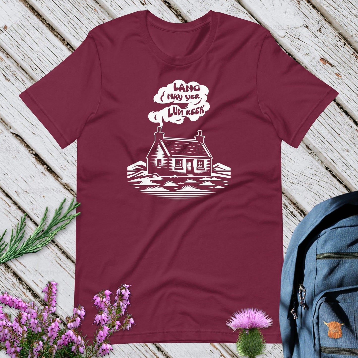 Lang May Yer Lum Reek Unisex T-Shirt