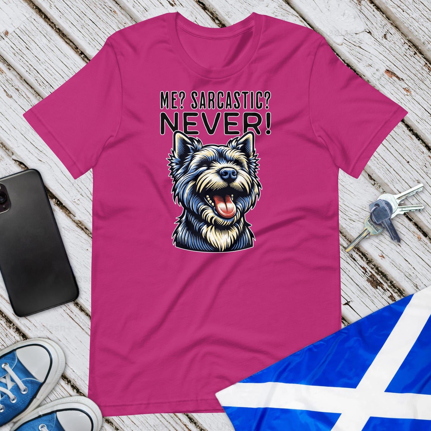 Me Sarcastic? Never Unisex T-Shirt