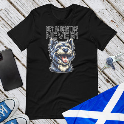 Me Sarcastic? Never Unisex T-Shirt