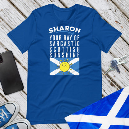 PERSONALISED! Sarcastic Scottish Sunshine Unisex T-Shirt