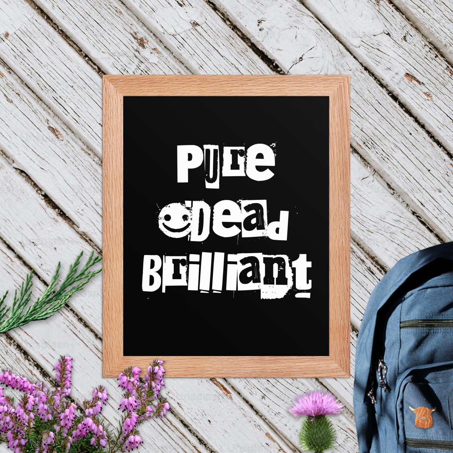 Pure Dead Brilliant Framed Poster