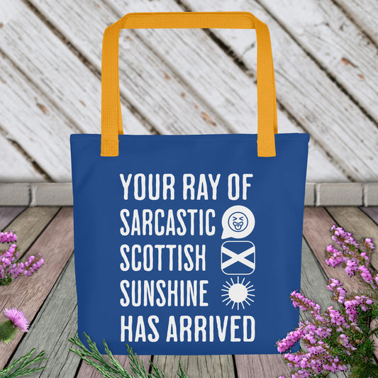 Sarcastic Scottish Sunshine Tote bag