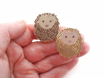 African Pygmy Hedgehog Enamel Pins