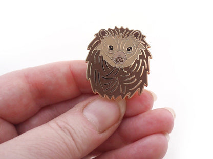 African Pygmy Hedgehog Enamel Pin