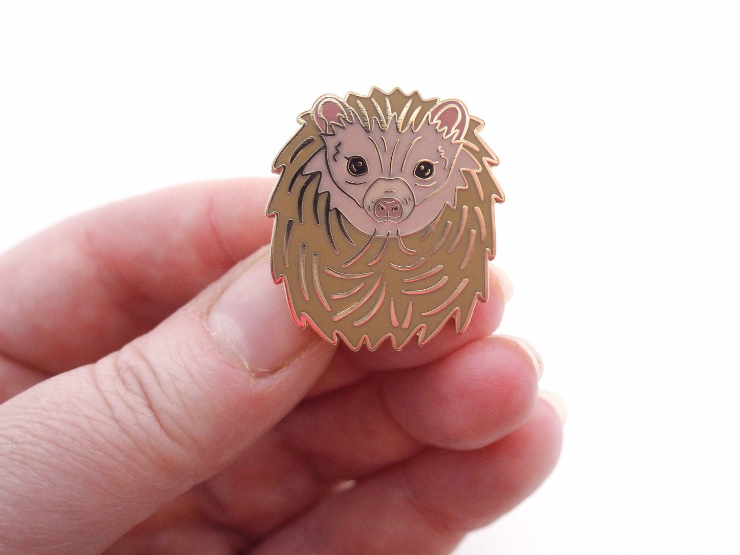 African Pygmy Hedgehog Enamel Pin