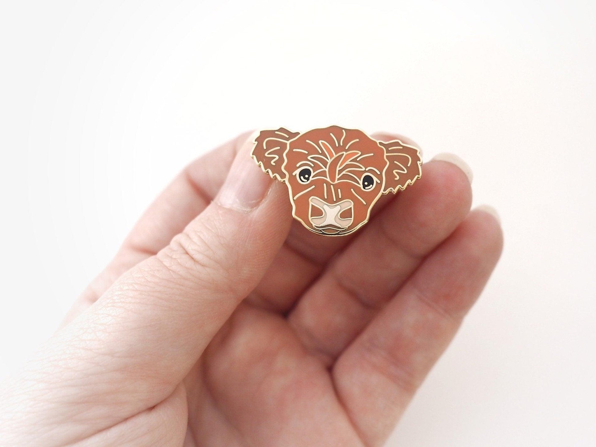 Baby Cow Enamel Pin