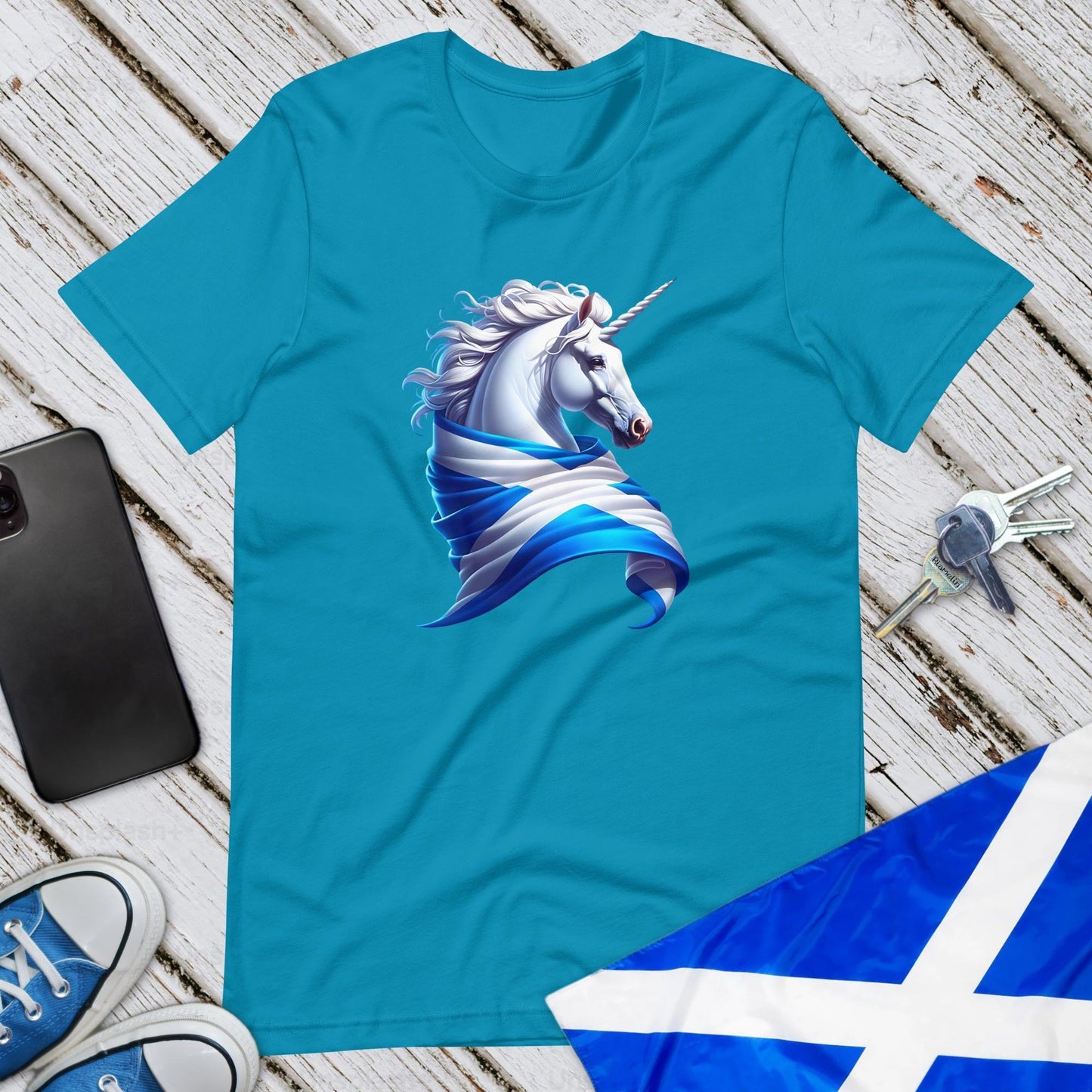 Saltire Unicorn Unisex T-Shirt