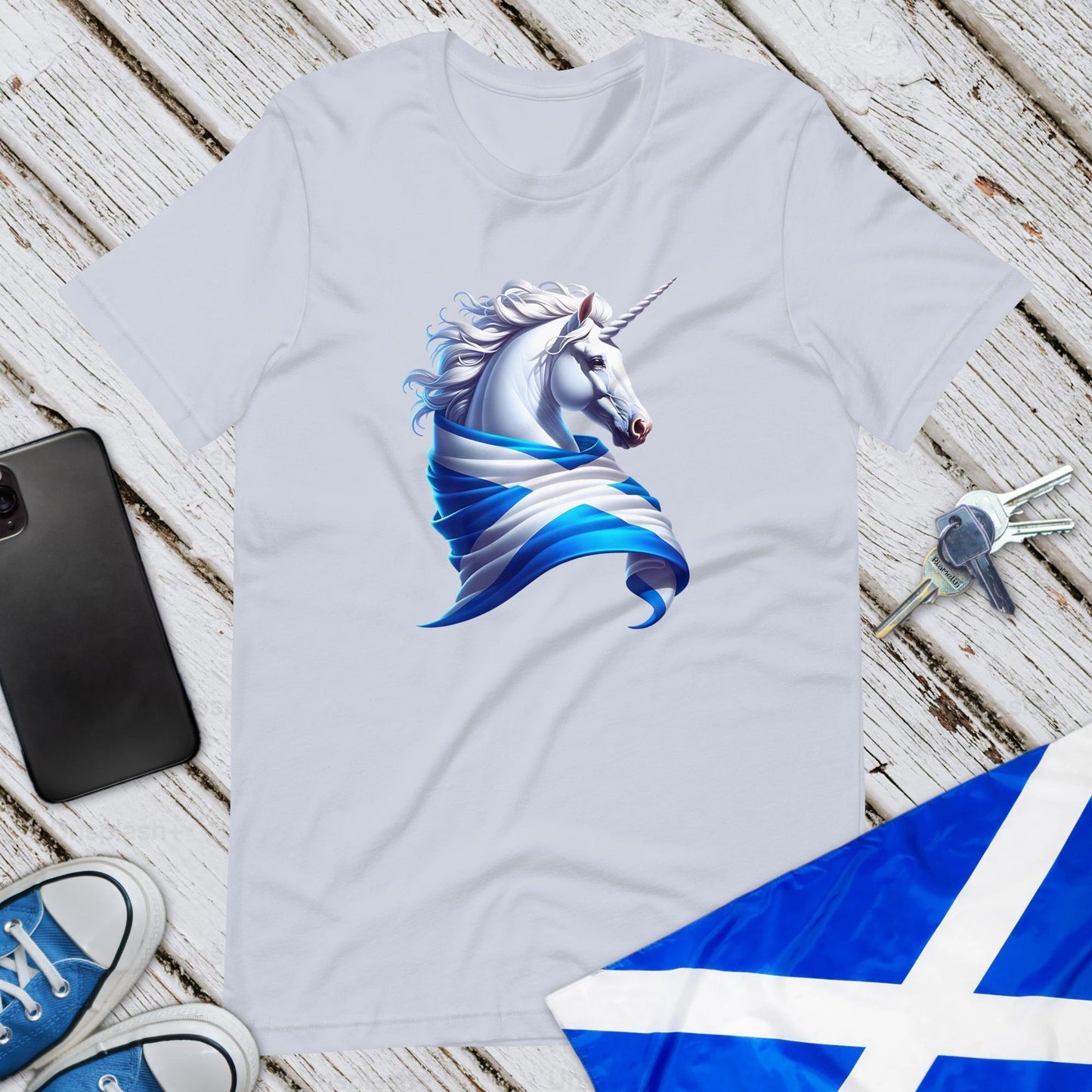 Saltire Unicorn Unisex T-Shirt
