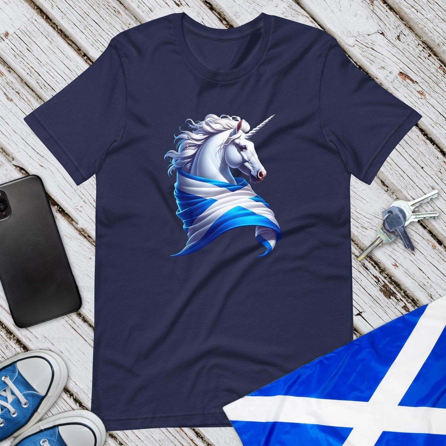 Saltire Unicorn Unisex T-Shirt
