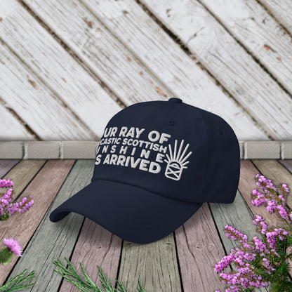 Sarcastic Scottish Sunshine Navy Blue Cap