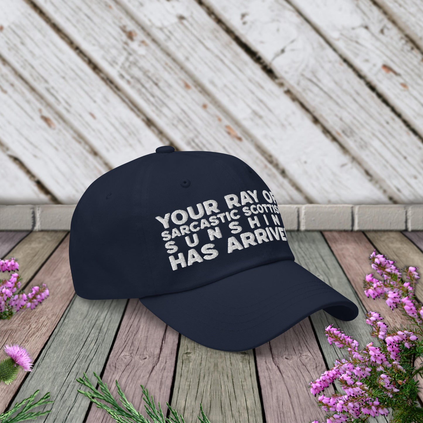 Sarcastic Scottish Sunshine Navy Blue Cap