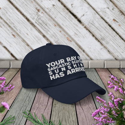 Sarcastic Scottish Sunshine Navy Blue Cap