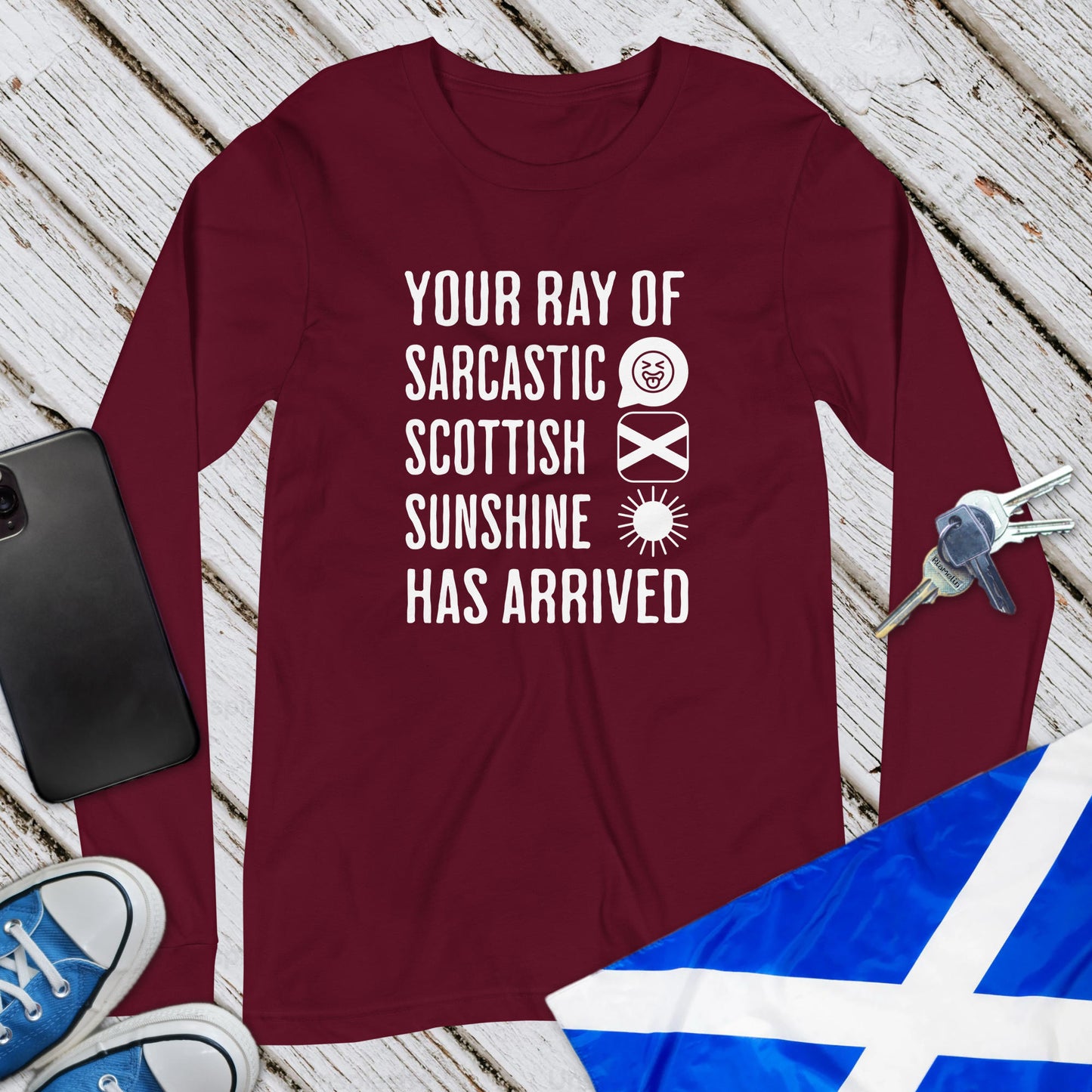 Sarcastic Scottish Sunshine Unisex Long Sleeve T-Shirt