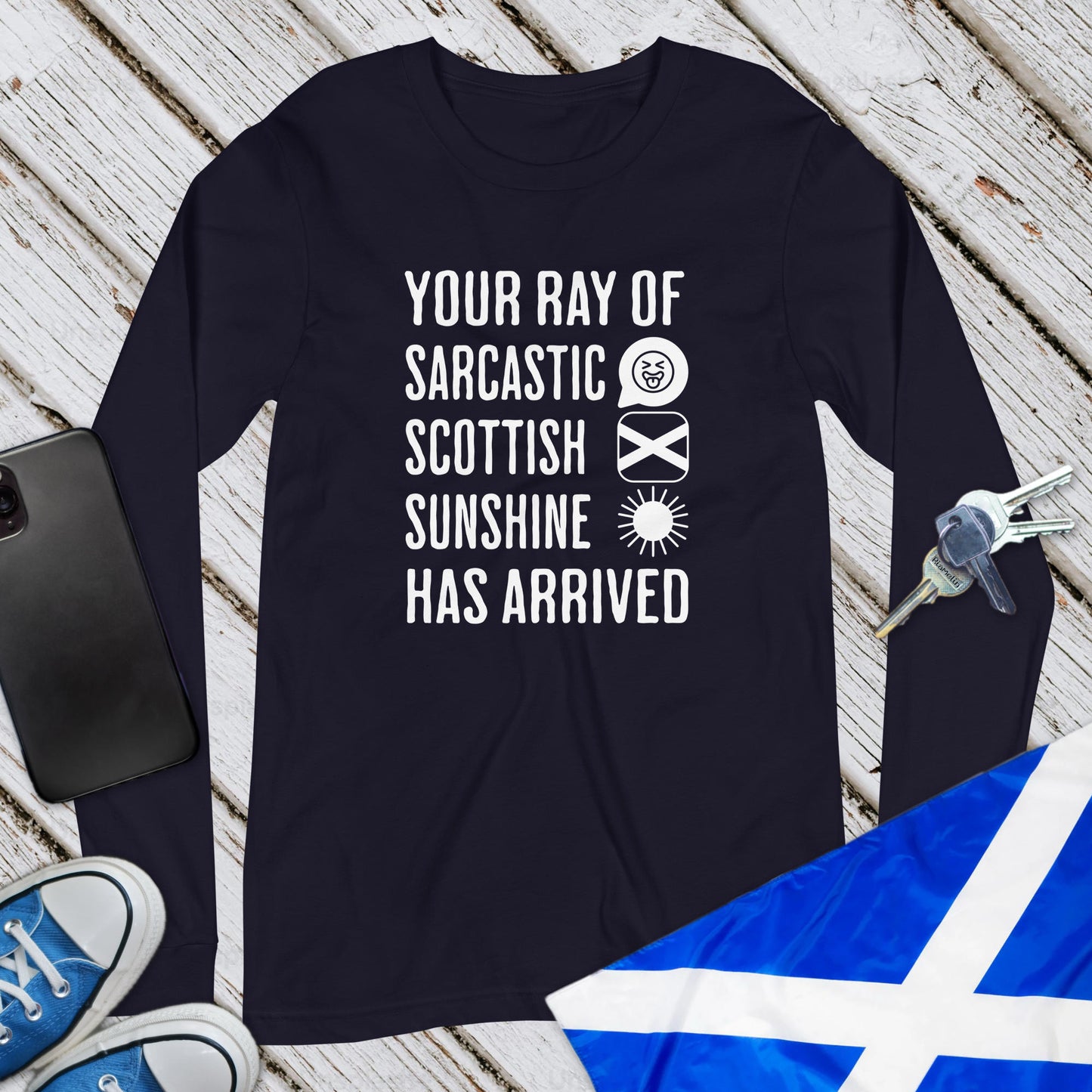 Sarcastic Scottish Sunshine Unisex Long Sleeve T-Shirt