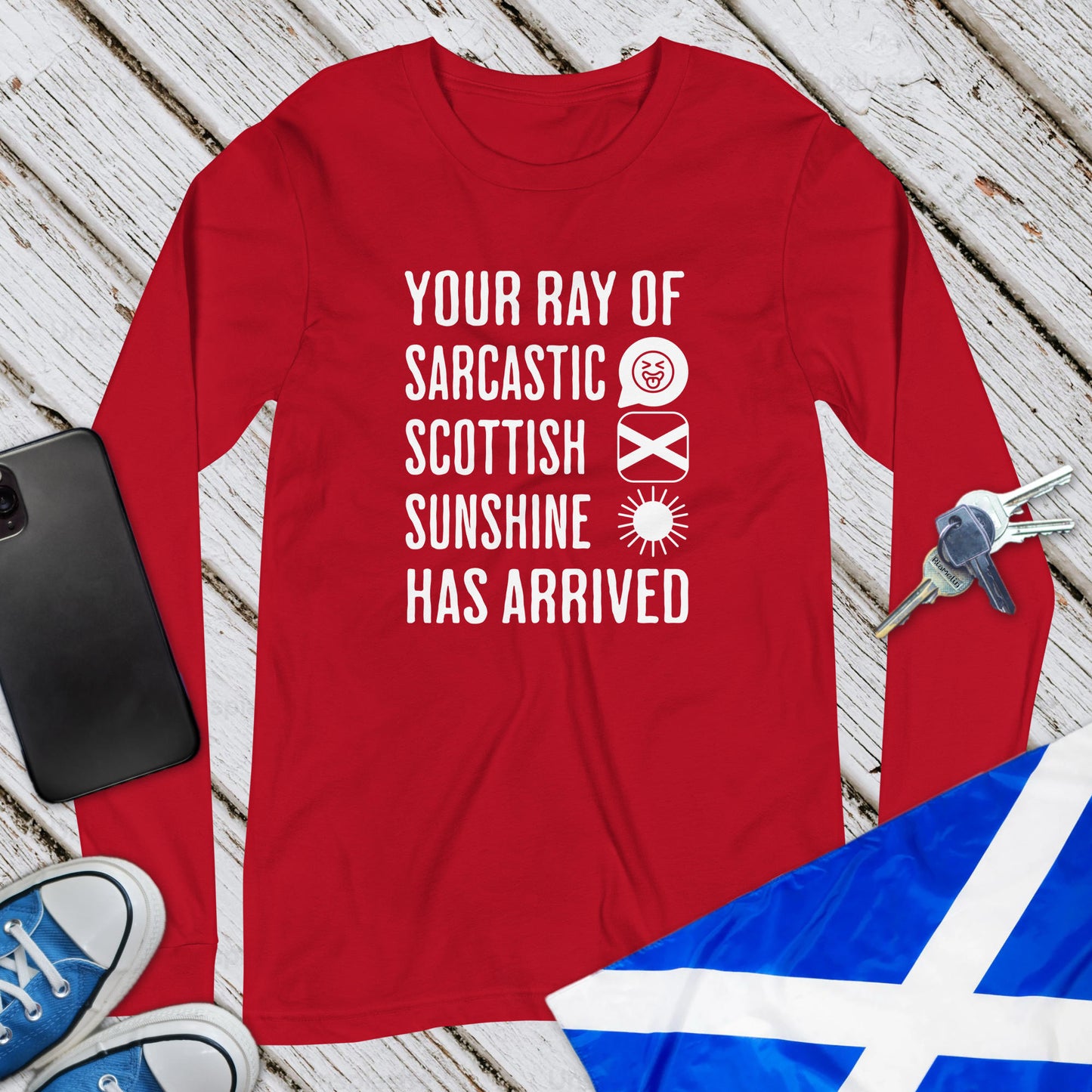 Sarcastic Scottish Sunshine Unisex Long Sleeve T-Shirt