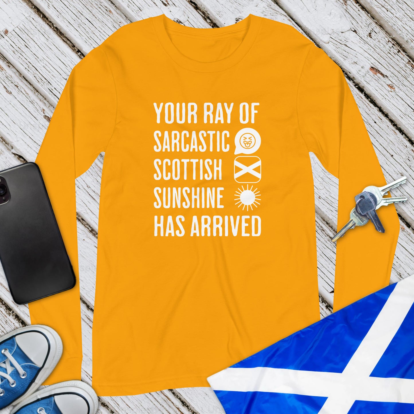 Sarcastic Scottish Sunshine Unisex Long Sleeve T-Shirt