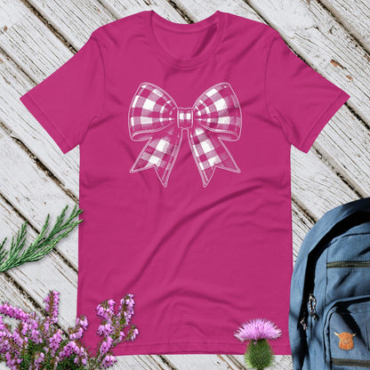 Tartan Bow Unisex T-Shirt