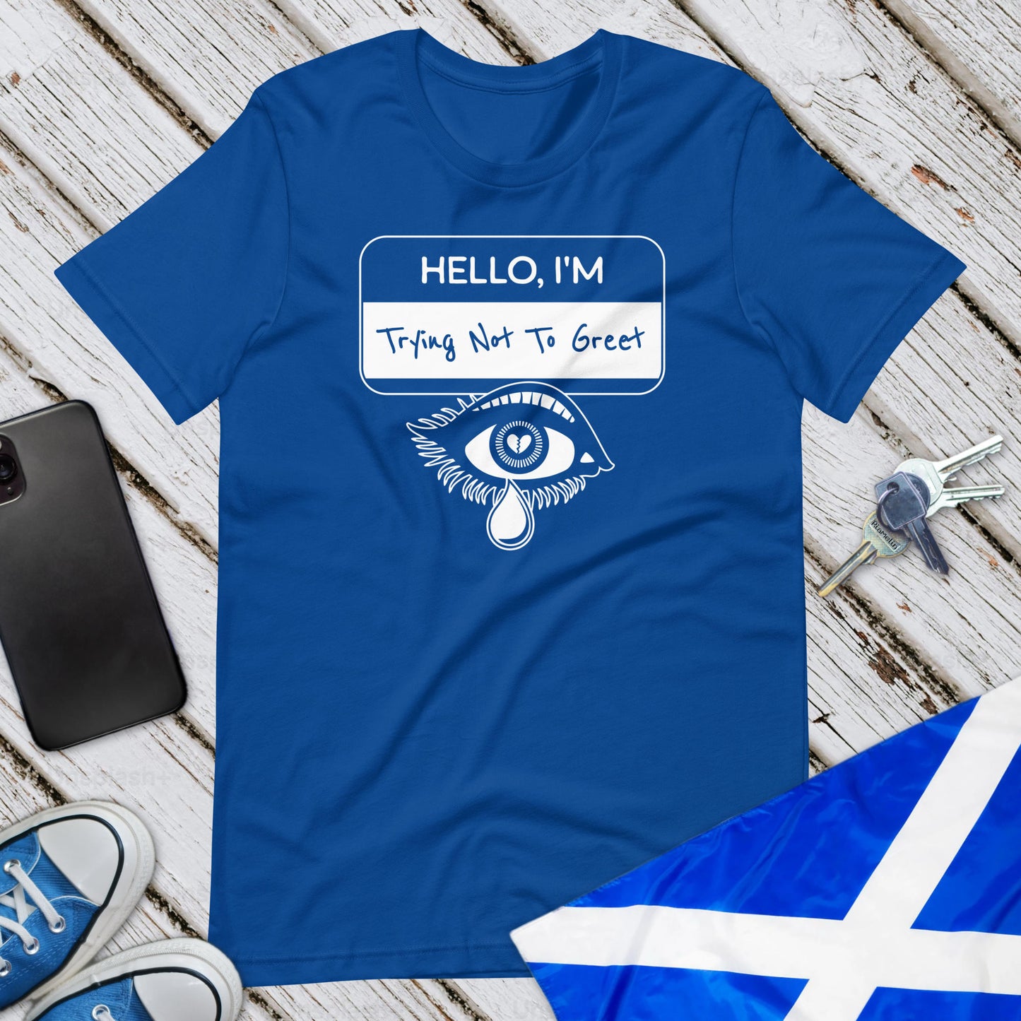 Trying Not To Greet Unisex T-Shirt
