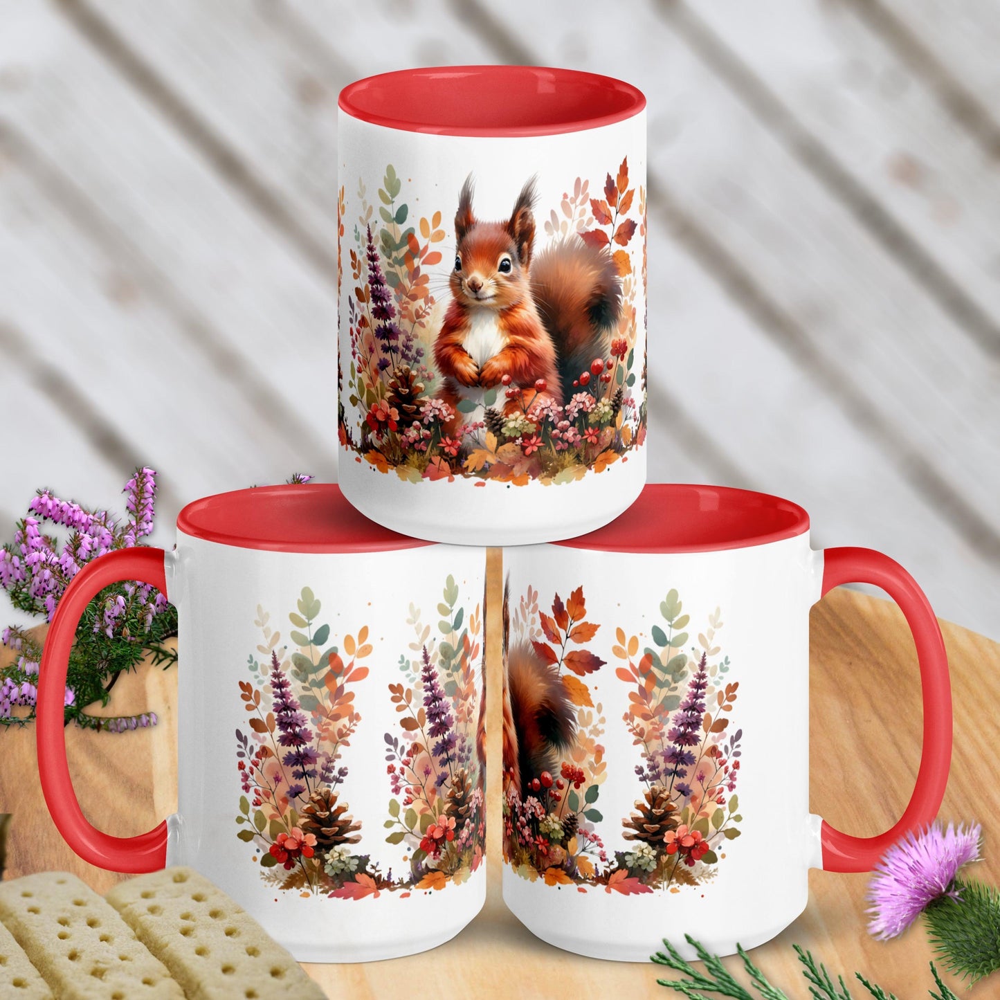 Watercolour Red Squirrel Mug