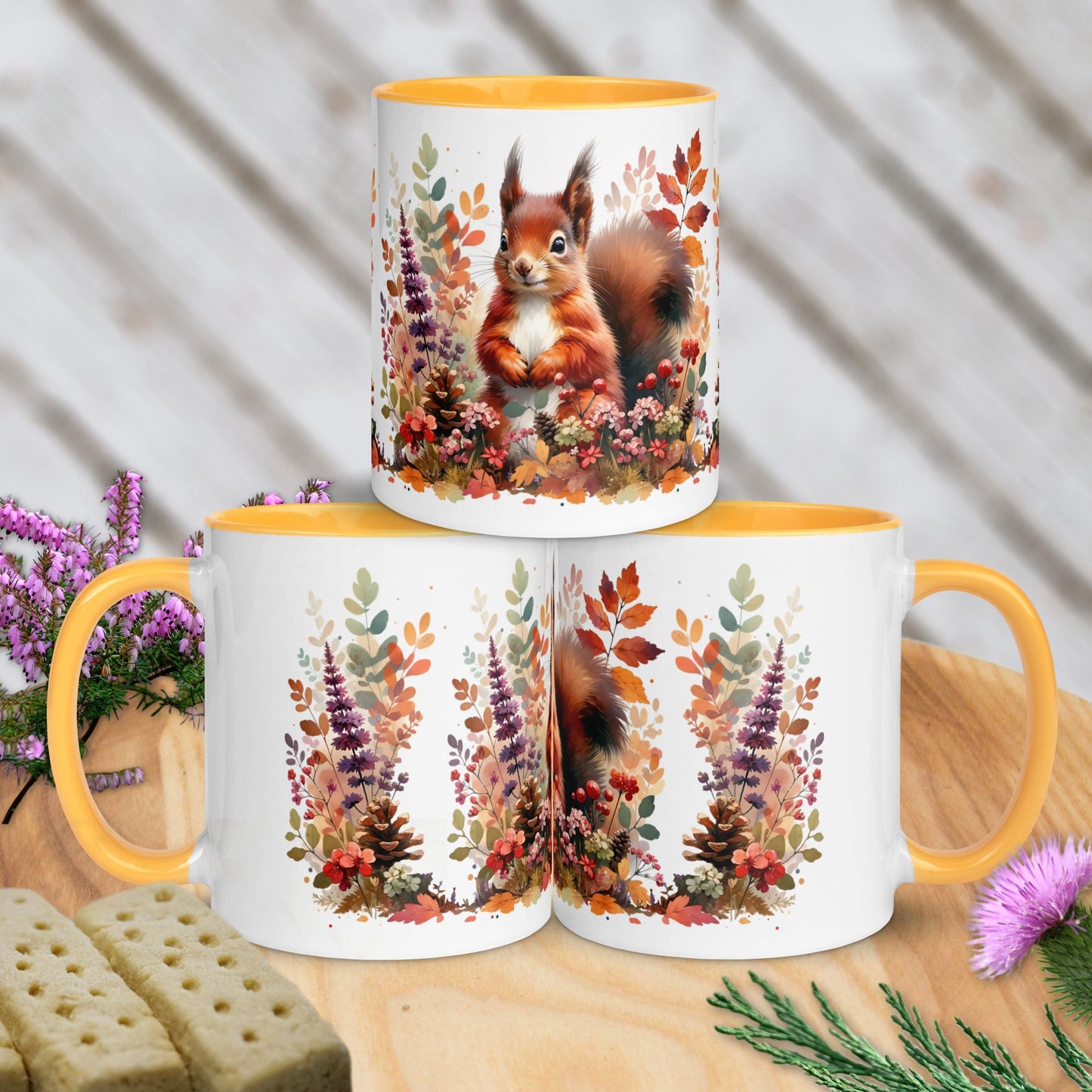 Watercolour Red Squirrel Mug