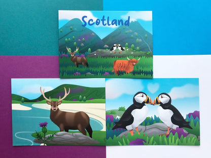 Scotland Gift Set - Bookmark, Postcards and Pen